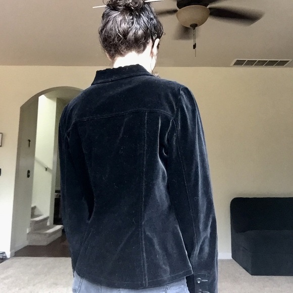 Velour jean jacket! - Picture 2 of 3